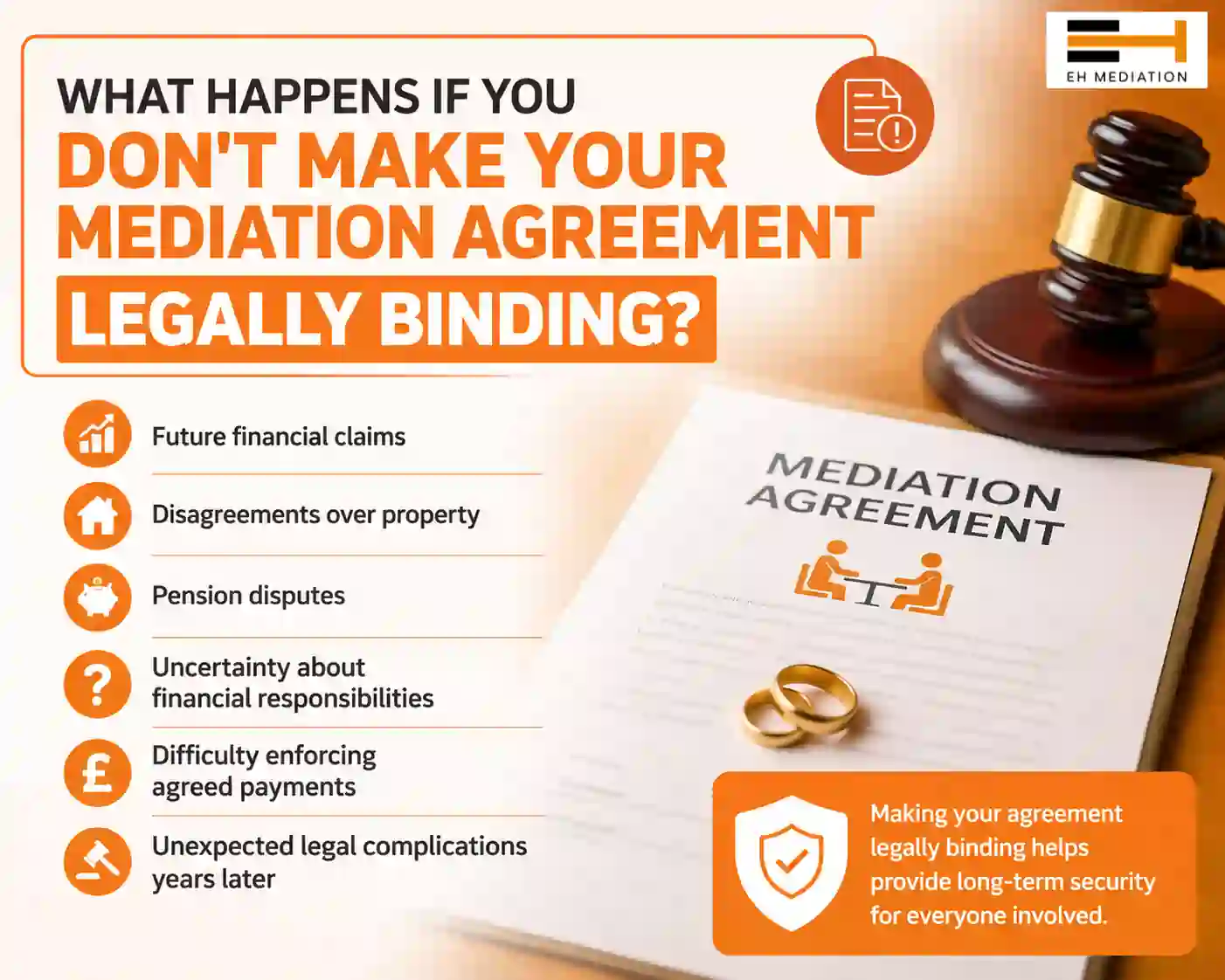 What Happens If You Don't Make Your Mediation Agreement Legally Binding Wisbech?